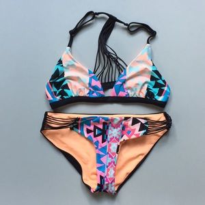 Geometric bikini set 2 piece